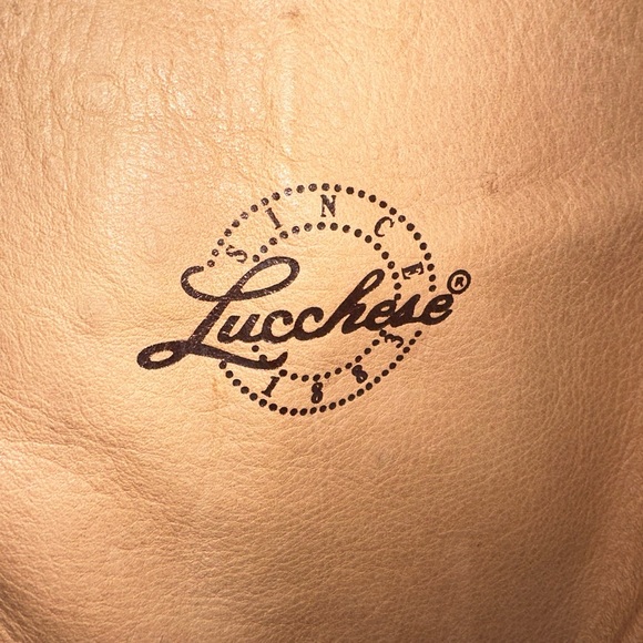 Lucchese leather boots, wore once, black and gray, tall zip up boots - Picture 9 of 9